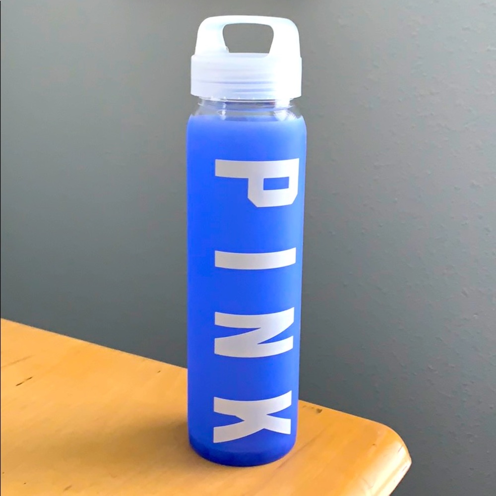NWOT PINK GLASS WATERBOTTLE